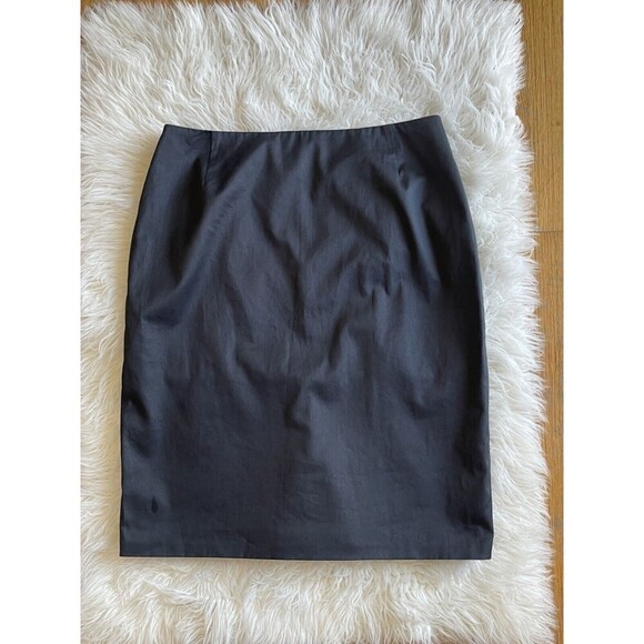 Akris Punto Women’s Size 8 Black A Line Skirt Straight Skirt With Rear Pleat - Picture 5 of 11